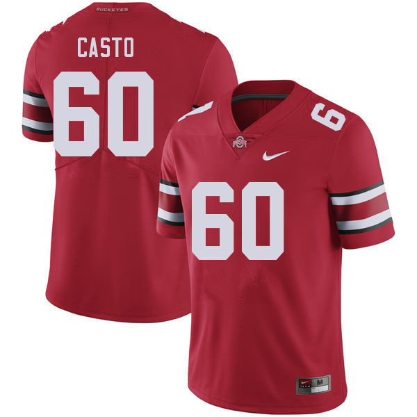 Ohio State Buckeyes #60 Cade Casto College Football Jerseys Stitched Sale-Red